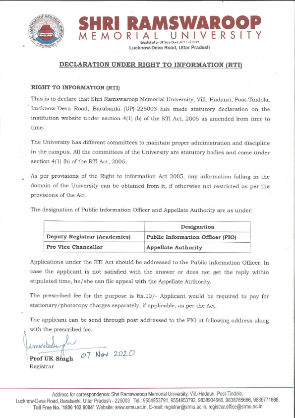 RTI information
