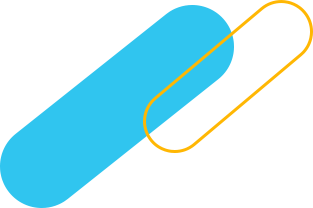 Abstract blue and yellow shapes